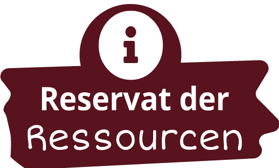 Info Button Reservat der Ressourcen